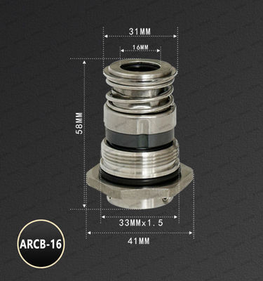 BERGMAN Replace Grundfos Panda GLF-ARCB-12 16 22mm Pump Mechanical Seal CAR SIC TC VITON EPDM