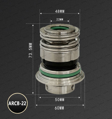 BERGMAN Replace Grundfos Panda GLF-ARCB-12 16 22mm Pump Mechanical Seal CAR SIC TC VITON EPDM